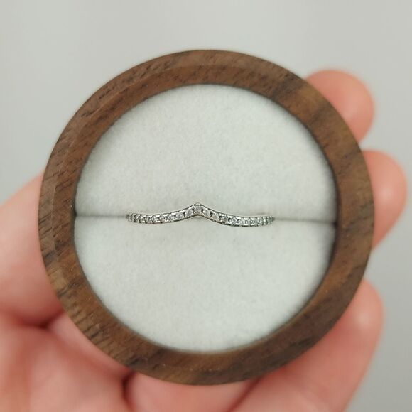 925 Sterling Silver Peak Stacking Ring - Picture 5 of 8